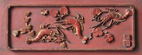 图3 存于湘潭县白石乡一所宗祠中的齐白石木雕作品