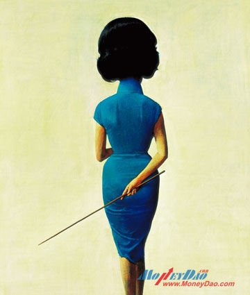 在估价方面，梅摩指数对德美艺嘉起到了很大作用，图为刘野《女教师》。