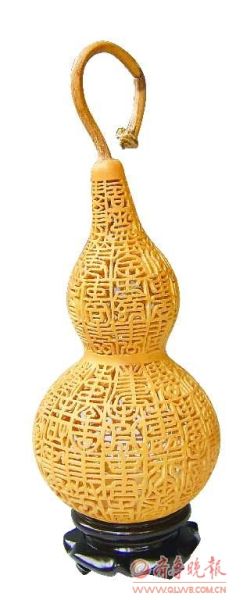 张冰 透雕葫芦《百寿》