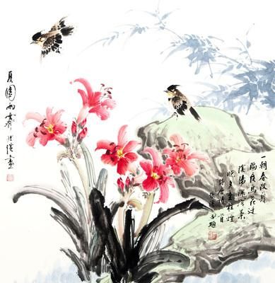 《夏园雨霁》