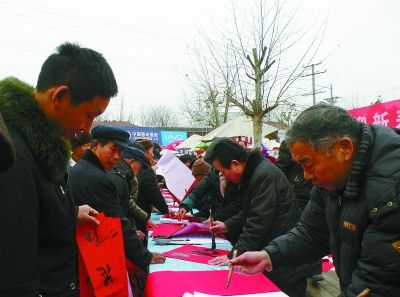 河南省永城市茴村书法：养性情助致富