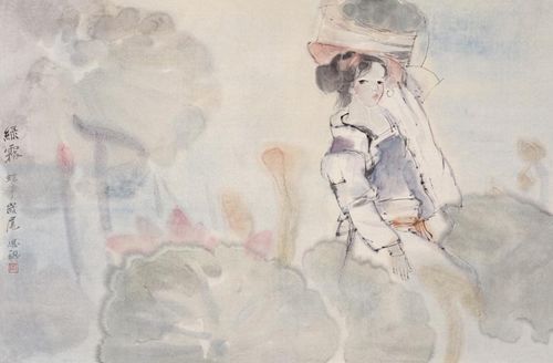 周思聪作品欣赏《绿露》。