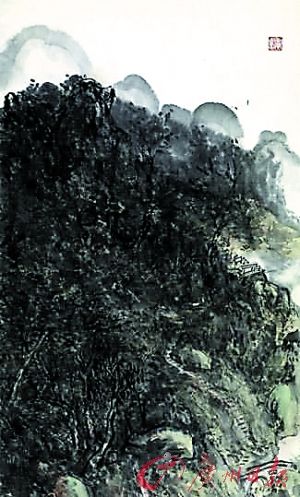 “传无尽灯”黄宾虹艺术大展作品。