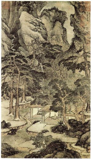 元代王蒙《溪山高逸图》赏析