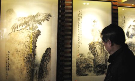 春节到东方书画社免费看南方鹰王作品展