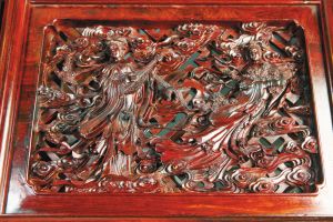 紫檀群仙祝寿屏风鉴赏(图)