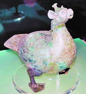 战国晚期的青铜乐器虎钮?于