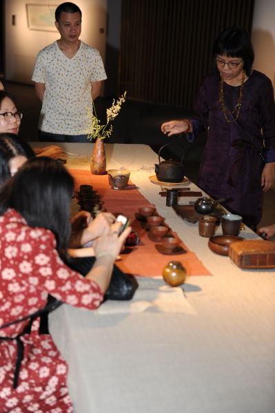展览现场的茶艺