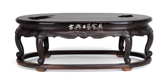 清中期  紫檀六足座