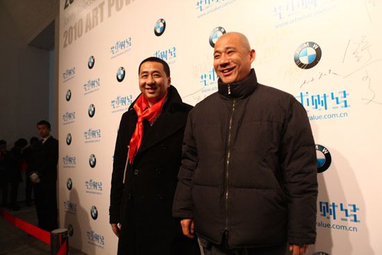 图文：于天宏和方力钧出席艺术权力榜颁奖典礼