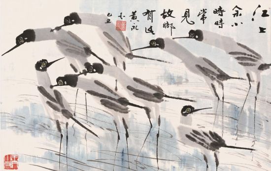 何水法 花卉 35×45cm 镜心