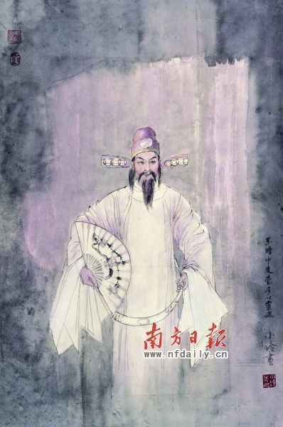 丹青笔墨为粤剧百位伶人立像(图)