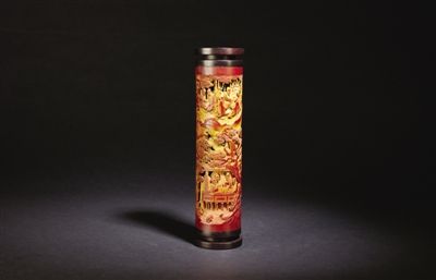 竹刻香筒《兰亭雅集》