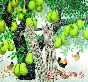 欧阳锦《村边》