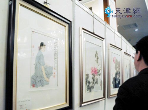 津派书画保真拍卖会举行 何家英画作拍出80万