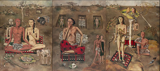 张晓刚的《生生息息的爱》以7906万港元成交。