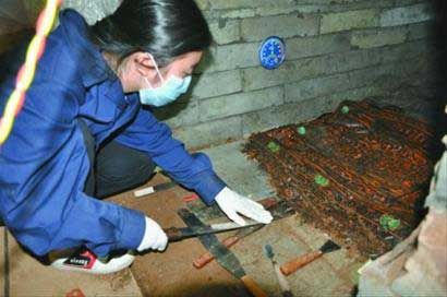 张安世家族墓开掘续：千年漆器完整提取(图)