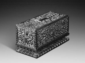 清乾隆 紫檀龙纹“神皋纪庆”册页盒