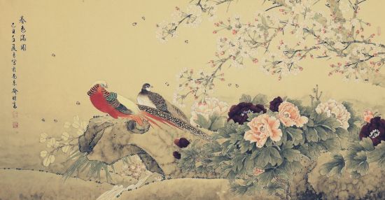 喻继高《春色满园》