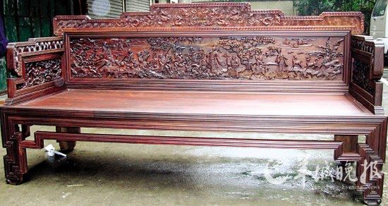 酸枝家具八仙过海罗汉床