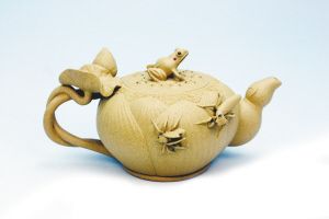 “月色蛙莲”壶