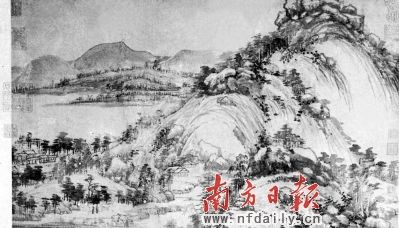 收藏在浙江省博物馆的《富春山居图》残卷《剩山图》长5米多。新华社发