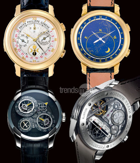 百达翡丽5002 ；(下)海瑞温斯顿Opus X手表