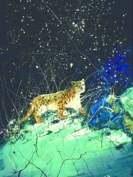 曾梵志油画《豹》