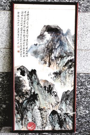 被偷走的晏济元作品《峡江山水图》。