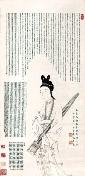 谈月色作品《张丽人像》，成交价120万元。