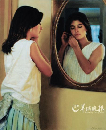 陈逸飞作品《双面镜》，成交价1265万元。