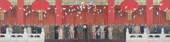 中国画《新中国的诞生》 唐勇力