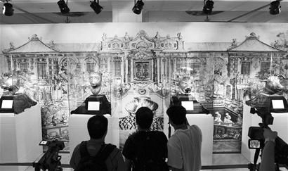 圆明园国宝兽首及南北朝佛像昨亮相(图)
