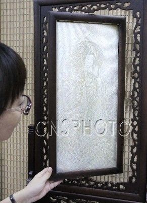 竹丝隐形佛像亮相上海