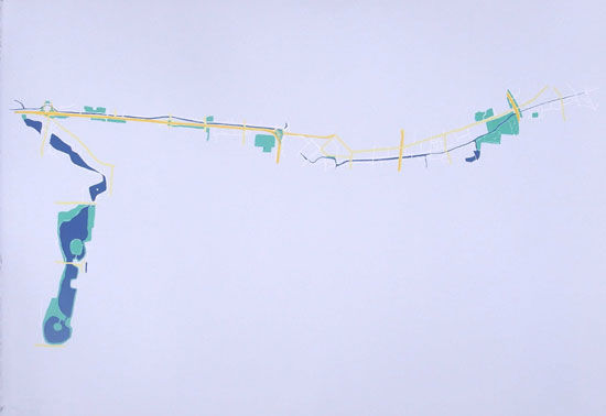 泰康15周年藏品展作品：徐渠《逆水行舟》
