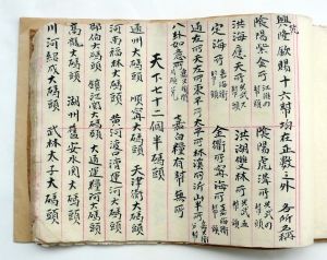手抄本《船帮》见证扬州四码头