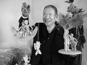 74岁草人董希望将草编艺术发扬光大