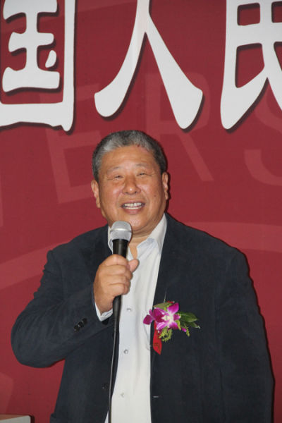 中国人民大学校长纪宝成在画院成立仪式上致辞。