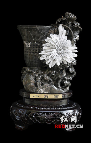 泸溪菊花石雕作品通过故宫专家鉴定