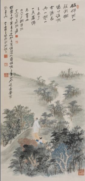 张大千画作《情寄河山》赏析