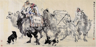黄胄《大漠风雪》亮相嘉德四季秋拍