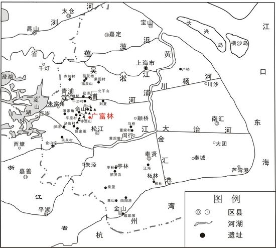 广富林遗址方位图