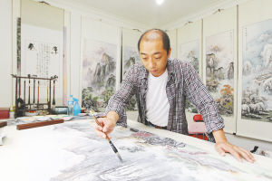 国画家徐进：彩墨山水雅俗共赏
