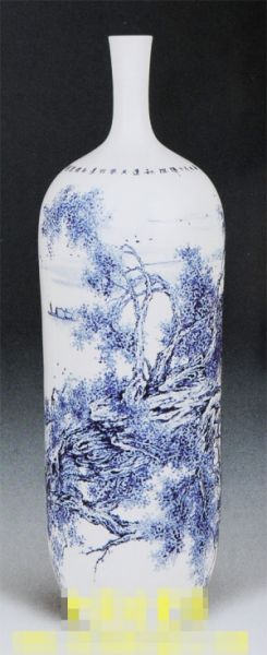 赏胡达民青花陶瓷艺术(组图)