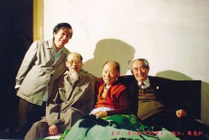 左二：李泳森(95岁)、右二张充仁。