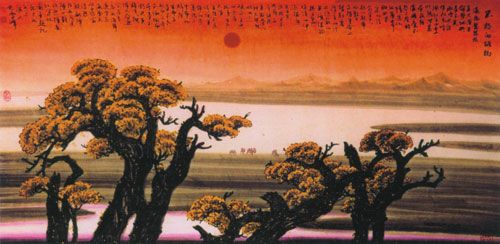 毛雪峰：新疆重彩山水画的创立者