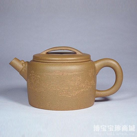 宜兴紫砂壶吴君兰手制段泥龙吟壶