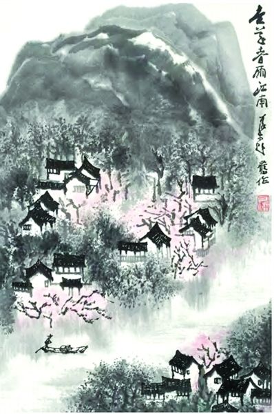 李庚画作被改造成李可染画作