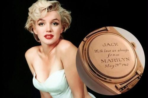 玛丽莲?梦露赠送给肯尼迪的劳力士