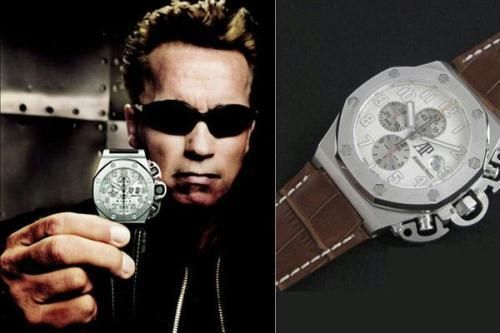 阿诺?施瓦辛格与爱彼皇家橡树离岸型魔鬼终结者3计时码表